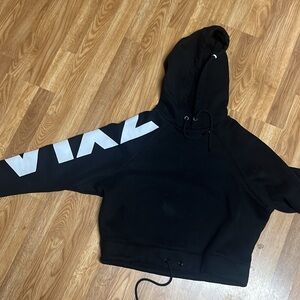 Zyia Black Cropped Hoodie